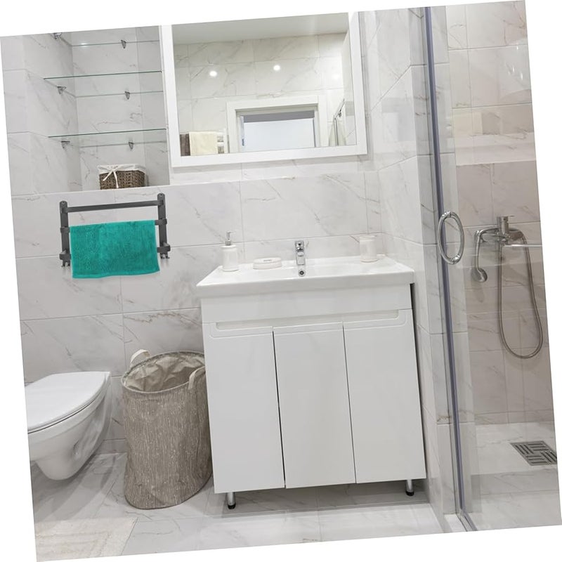 Modern Aluminum Towel Holder Mounted Space Saving Size 38 5X14X2 CM - Image 4